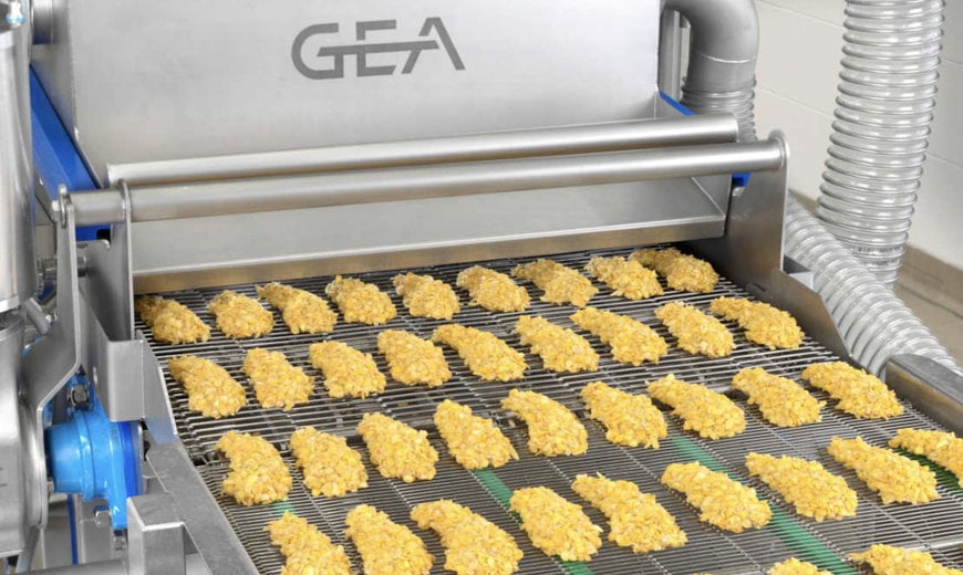NEW BREADING TECHNOLOGY FROM GEA PRODUCES WITH LESS DUST, LOSS AND MINIMAL CRUMB BREAKDOWN
